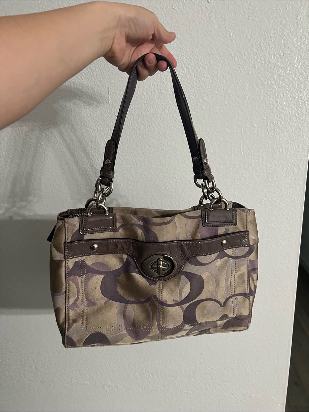 Vintage Coach Penelope Optic Signature Shoulder Bag